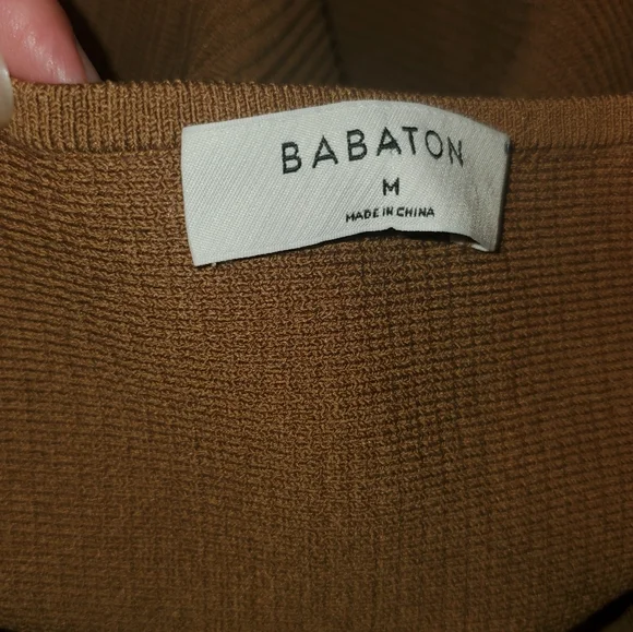 Babaton Brown Ribbed Camisole Medium - Picture 5 of 5